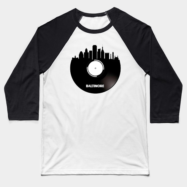 Baltimore Vinyl Baseball T-Shirt by Ferrazi